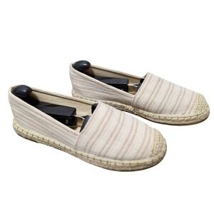 Classic Women's Cream Stripe Espadrille Slip-Ons